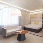 غرفة المعيشة غرفة نوم الداخلية