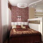 غرفة نوم وغرفة معيشة منفصلة