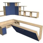 ركن مع سرير أفقي