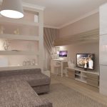 تقسيم المناطق في غرفة المعيشة تصميم