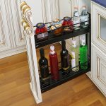 حامل زجاجة مع مقصورات مختلفة