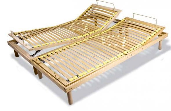 قاعدة مزدوجة لسرير من الشرائح