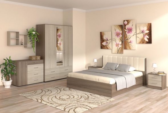 السرير مع الترتيب الصحيح