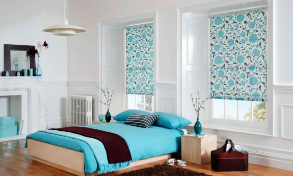 الستائر الدوارة في غرفة النوم