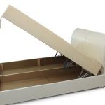 السرير مع آلية الرفع