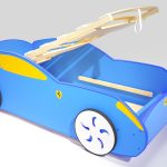 آلة كاتبة سرير زرقاء