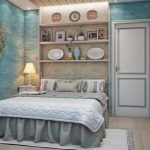 زخرفة الجدار فوق السرير