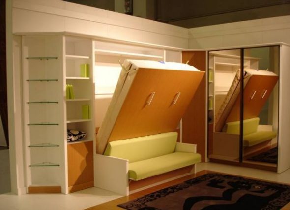 رفع السرير مع أريكة