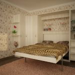 رفع السرير في غرفة الزهور