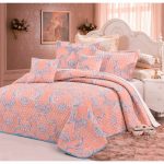 غطاء لسرير مزدوج - الخوخ