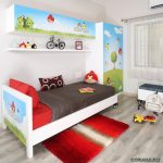 الجرف في غرفة الأطفال