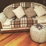 العثماني محبوك مع نمط من الضفائر