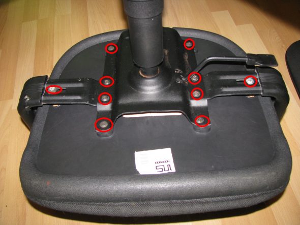 تفكيك كرسي الكمبيوتر