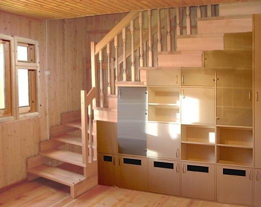 خزانة تحت الدرج في البلاد