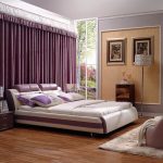 الألوان أرجواني في غرفة النوم