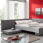 أريكة سرير زاوية في غرفة المعيشة