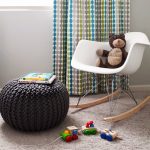 pouf الأطفال محبوك