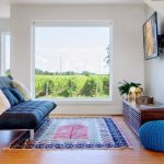 pouf صالة محبوكة