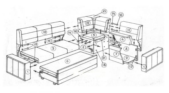 صوفا زاوية اتلانتا