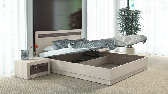 سرير مزدوج مع آلية رفع طوكيو