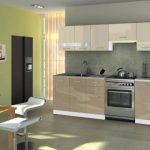 مطبخ بلون الشمبانيا