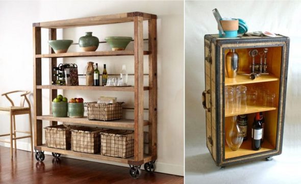 خزانة الكتب المحمولة تفعل ذلك بنفسك