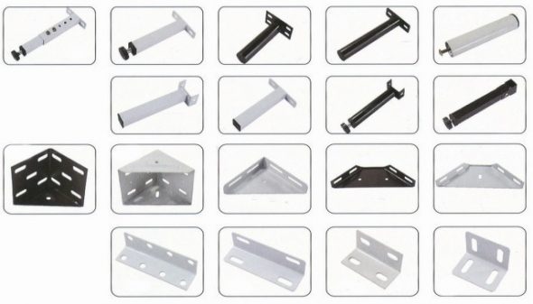 أرجل السرير وزوايا التركيب