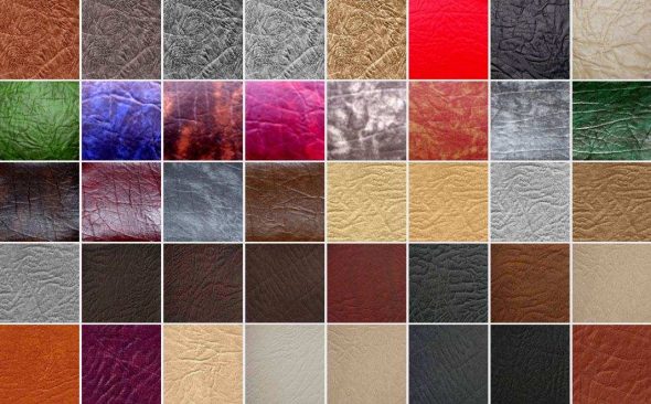 الجلود والأثاث الاصطناعي