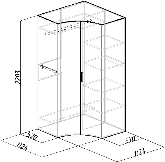 تخطيط خزانة الزاوية