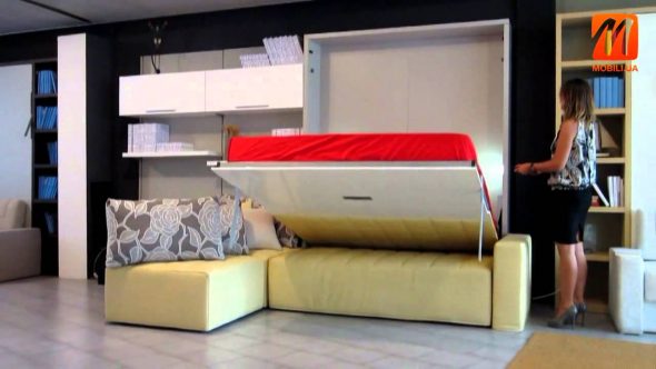 سرير خزانة العمودي