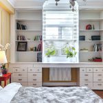 خزانة حول الأثاث الحديث نافذة