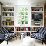 الجدران في غرفة المعيشة