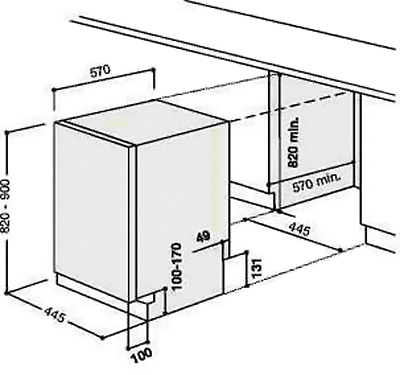 تركيب غسالة صحون مدمجة