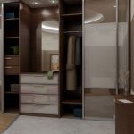 المدمج في خزانة في القاعة