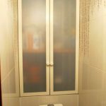 مخزونات المواد الكيميائية المنزلية مدسوس بعناية في خزانة