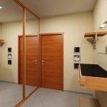 خزانة ملابس معكوسة في الرواق