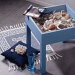 طاولة القهوة في أسلوب بحري