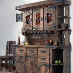 بوفيه الخشب الطبيعي