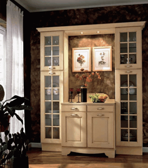 المطبخ بوفيه في الداخل