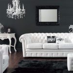 أبيض وأسود الداخلية للقاعة