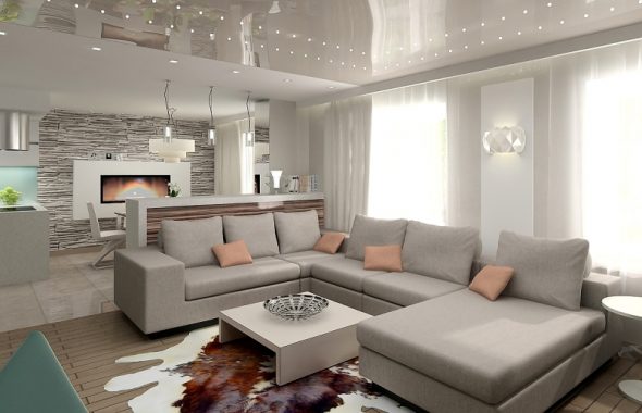 تصميم غرفة المعيشة