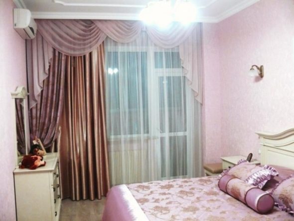 الستائر في غرفة النوم