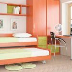 سرير قابل للسحب بطابقين للحضانة