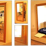 طاولة الكي وراء المرآة