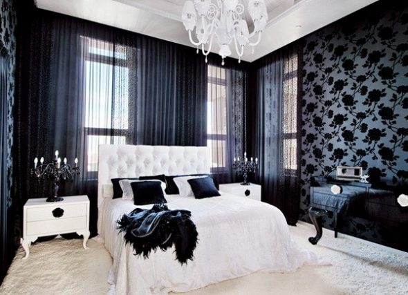 خلفية جميلة في غرفة النوم