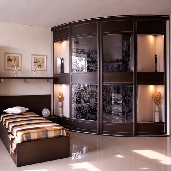 مقصورة خزانة دائرة نصف قطرها جميلة