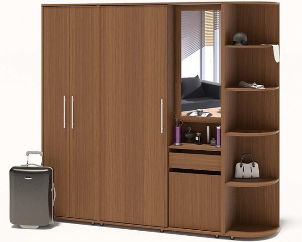 مقصورة خزانة من اللوح