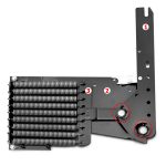 آلية سرير قابلة للطي الأسود