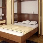 سرير قابلة للطي في خزانة