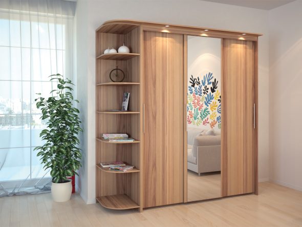 خزانة ملابس مضيئة